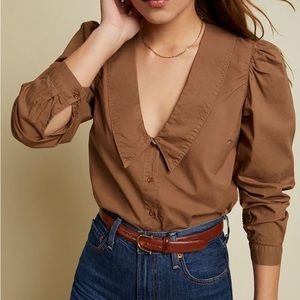 Nation LTD BRIDGET pilgrim blouse S